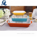 Popular Customized Rectangular Stoneware Bakeware Pan